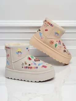 Royalfashion Krótkie buty a'la śniegowce damskie Aurelia Classico