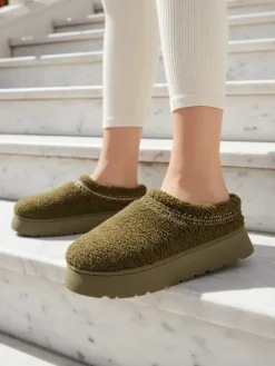 Royalfashion Krótkie buty a'la śniegowce damskie Esel