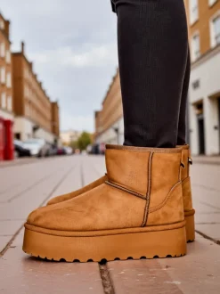 Royalfashion Krótkie buty a'la śniegowce damskie Eforte