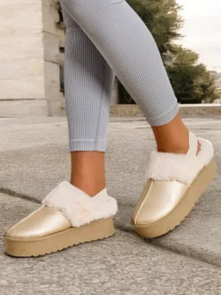 Royalfashion Krótkie buty a'la śniegowce bez pięty damskie Ebiz