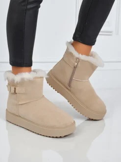 Royalfashion Krótkie buty a'la śniegowce damskie Aurelia Classico