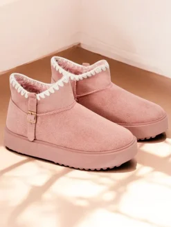 Royalfashion Krótkie buty a'la śniegowce damskie Ewioz