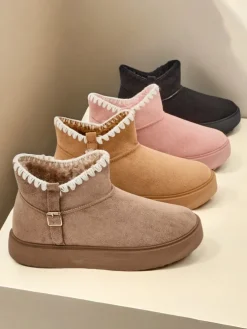 Royalfashion Krótkie buty a'la śniegowce damskie Ewioz