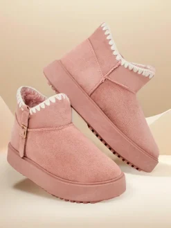 Royalfashion Krótkie buty a'la śniegowce damskie Ewioz