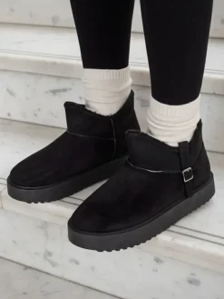 Royalfashion Krótkie buty a'la śniegowce damskie Ewioz