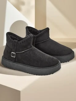 Royalfashion Krótkie buty a'la śniegowce damskie Ewioz