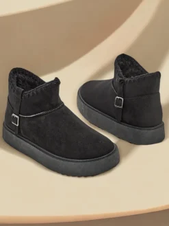 Royalfashion Krótkie buty a'la śniegowce damskie Ewioz