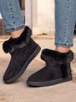 Royalfashion Krótkie damskie buty a'la śniegowce Giesi