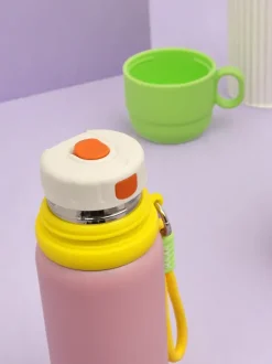 Royalfashion Kubek termiczny termos z kubeczkiem Happy Smile