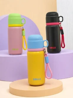 Royalfashion Kubek termiczny termos z kubeczkiem Happy Smile