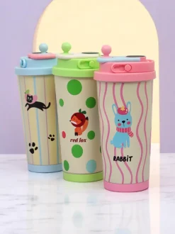 Royalfashion Kubek termiczny z ustnikiem i czujnikiem temperatury Cute Animals