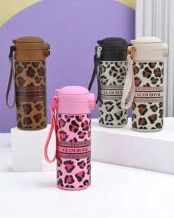 Royalfashion Kubek termiczny z ustnikiem Glam Leo