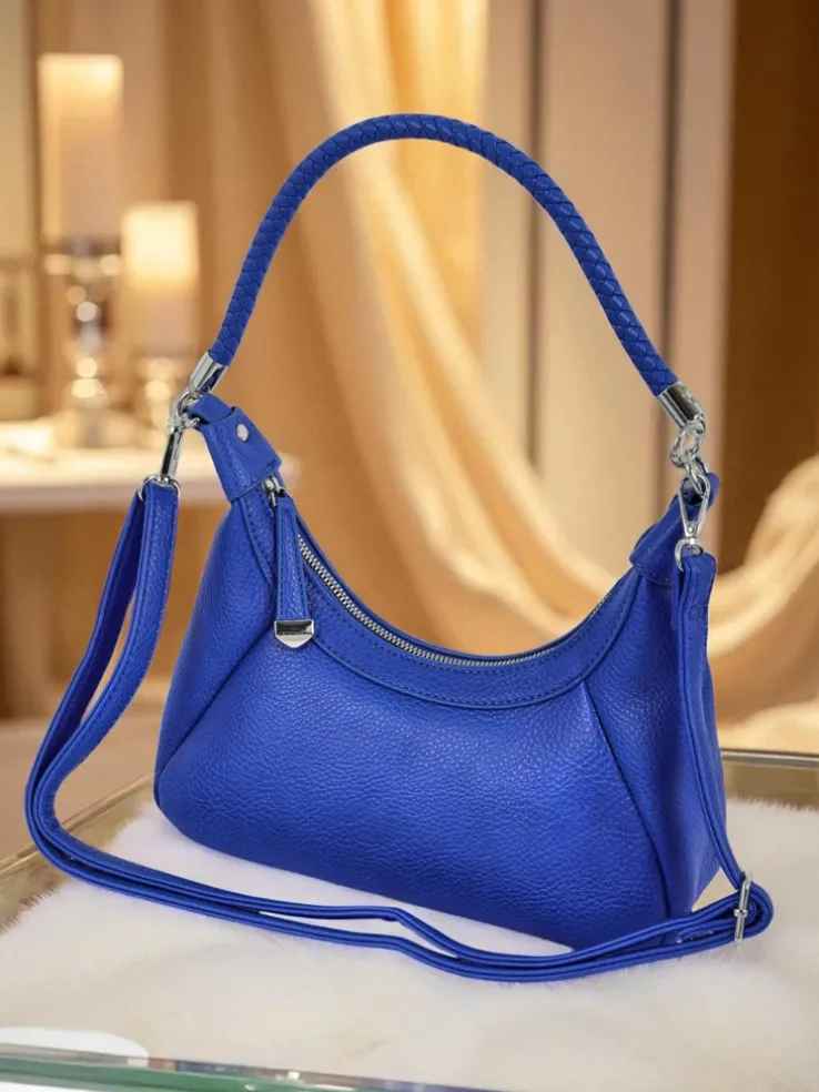 Royalfashion Mała damska torebka z eko skóry z ozdobnym paseczkiem Lacquea