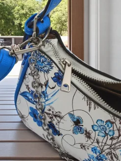 Royalfashion Mała damska torebka z eko skóry w kwiaty Lily Bloom