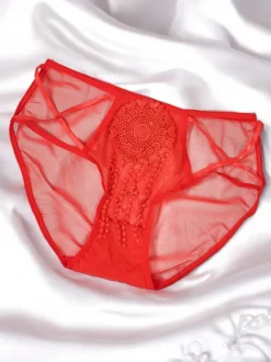 Royalfashion Majtki damskie typu figi z siateczki