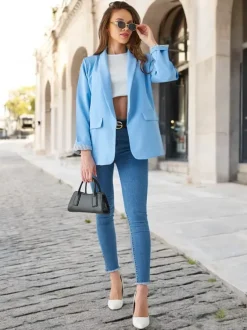 Royalfashion Marynarka damska bez zapięcia Elegantes