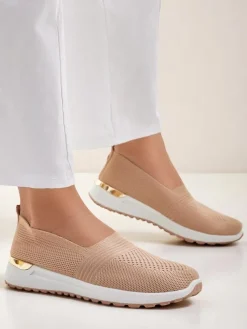Royalfashion Materiałowe damskie półbuty slip on Perfeti