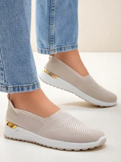 Royalfashion Materiałowe damskie półbuty slip on Perfeti