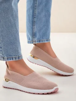 Royalfashion Materiałowe damskie półbuty slip on Perfeti