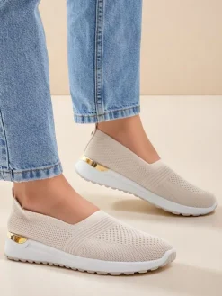 Royalfashion Materiałowe damskie półbuty slip on Perfeti