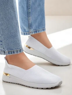 Royalfashion Materiałowe damskie półbuty slip on Perfeti