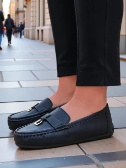 Royalfashion Matowe mokasyny damskie Timmone