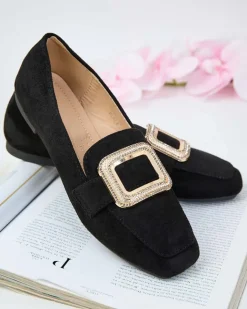 Royalfashion Mokasyny damskie z klamerką Serbento