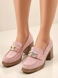 Royalfashion Mokasyny damskie na słupku Qeroy