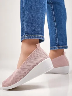 Royalfashion Mokasyny damskie na niskim koturnie Epoles