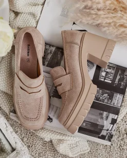 Royalfashion Mokasyny damskie na słupku Narvoti