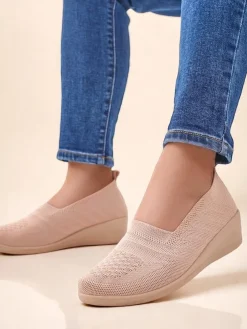 Royalfashion Mokasyny damskie na niskim koturnie Epoles