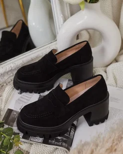 Royalfashion Mokasyny damskie na słupku Narvoti