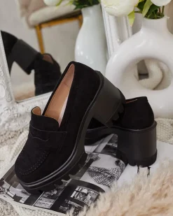 Royalfashion Mokasyny damskie na słupku Narvoti