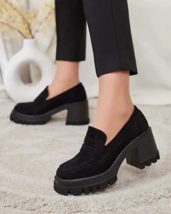 Royalfashion Mokasyny damskie na słupku Narvoti