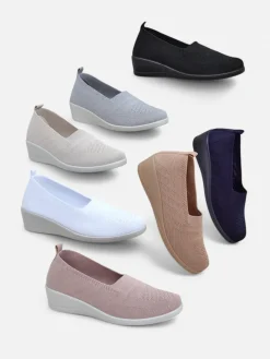 Royalfashion Mokasyny damskie na niskim koturnie Epoles