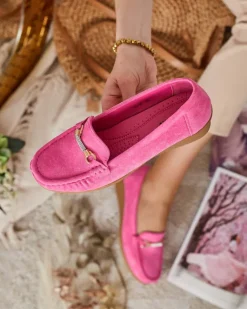 Royalfashion Mokasyny damskie eko zamszowe Ewo