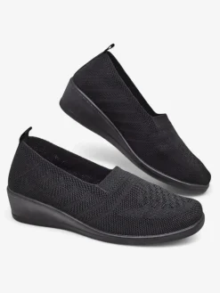 Royalfashion Mokasyny damskie na niskim koturnie Epoles