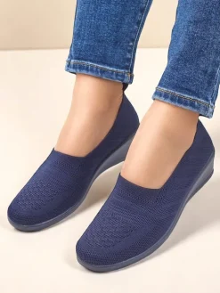 Royalfashion Mokasyny damskie na niskim koturnie Epoles