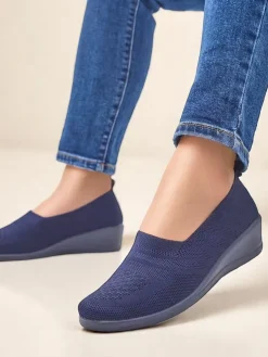 Royalfashion Mokasyny damskie na niskim koturnie Epoles