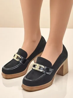 Royalfashion Mokasyny damskie na słupku Qeroy