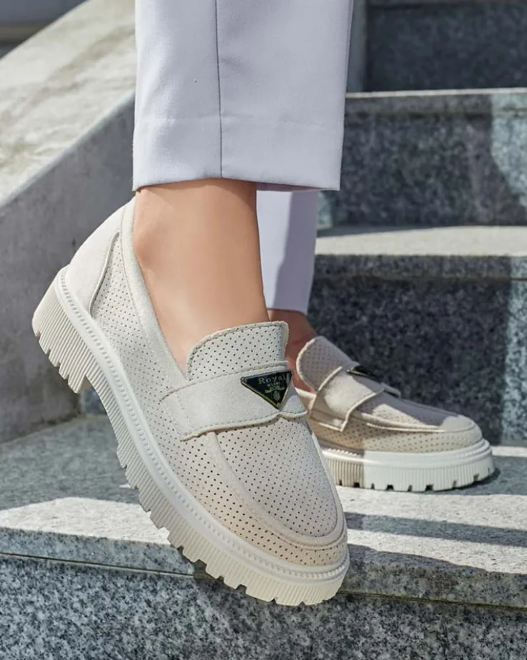 Royalfashion Mokasyny damskie Biss