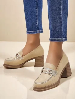 Royalfashion Mokasyny damskie na słupku Apareus