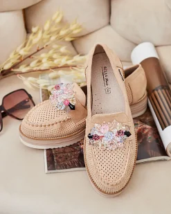 Royalfashion Mokasyny z kolorowymi kamyczkami Restea