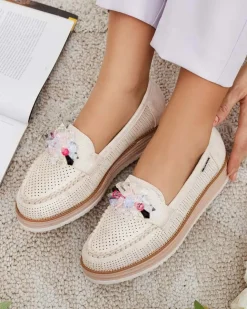 Royalfashion Mokasyny z kolorowymi kamyczkami Restea