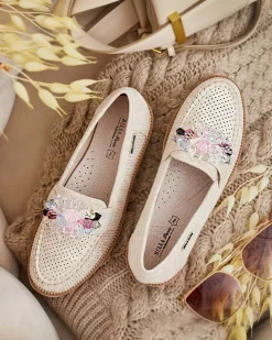 Royalfashion Mokasyny z kolorowymi kamyczkami Restea