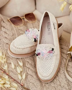 Royalfashion Mokasyny z kolorowymi kamyczkami Restea