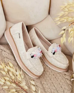 Royalfashion Mokasyny z kolorowymi kamyczkami Restea