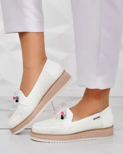 Royalfashion Mokasyny z kolorowymi kamyczkami Restea