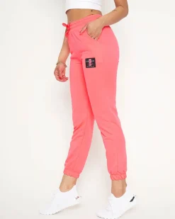Royalfashion Neonowe różowe damskie spodnie dresowe