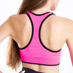 Royalfashion Neonowy różowy damski sportowy biustonosz